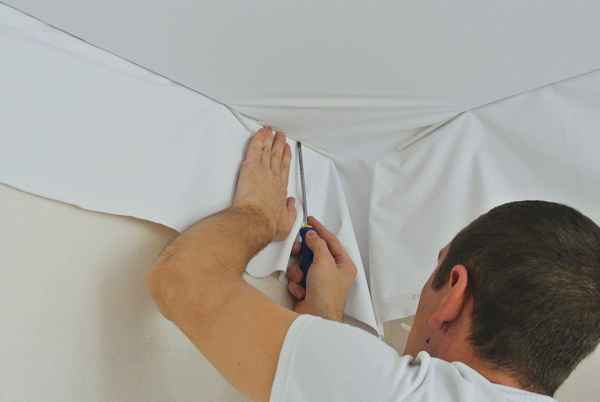 Натяжной тканевый потолок без швов: Замер и установка своими руками +Фото и Видео