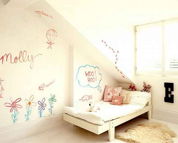 Обои для рисования в детскую на стену: маркер или мел, что лучше: Советы и Идеи +Видео и Фото