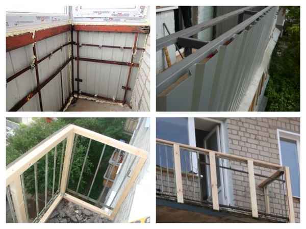 Обшивка балкона профнастилом своими руками: Пошаговая инструкция +Видео и Фото