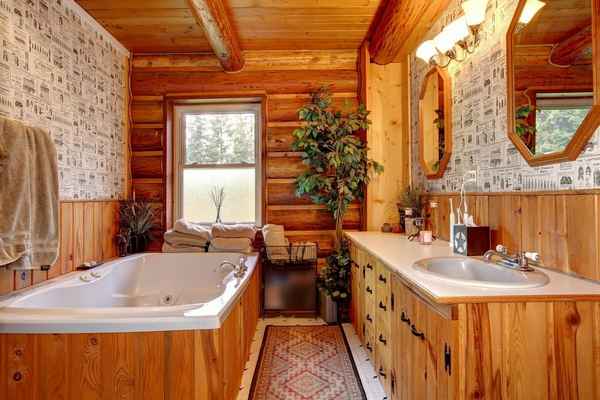 Интерьер ванной комнаты в загородном доме своими руками: Идеи +Фото и Видео