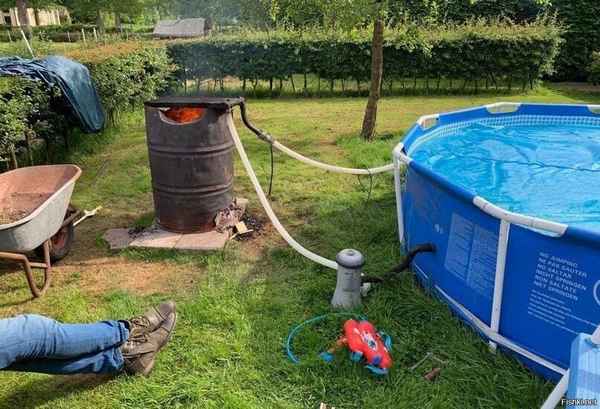 Как нагреть воду в бассейне на даче бесплатно? Инструкция +Видео