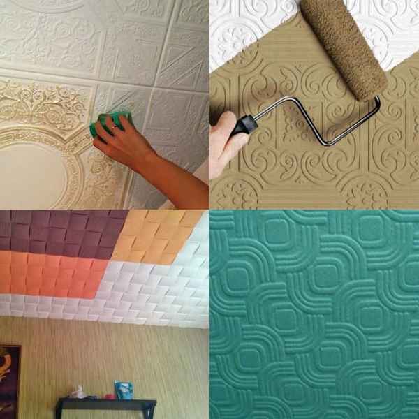 Как покрасить потолок из пенопласта своими руками? Обзор +Видео