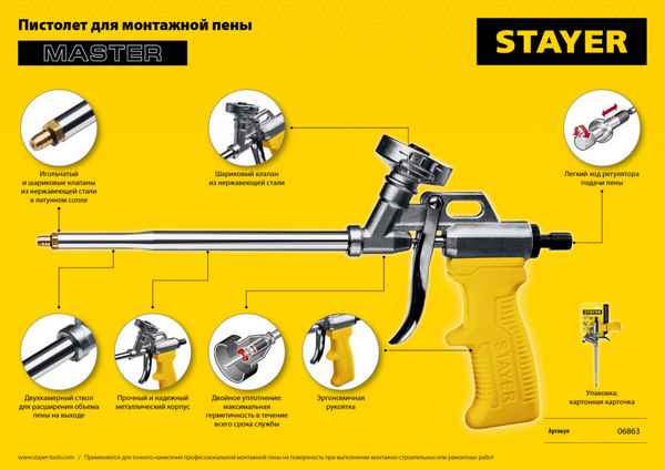 Как выполнить очистку пистолета для монтажной пены после работы: Обзор +Видео
