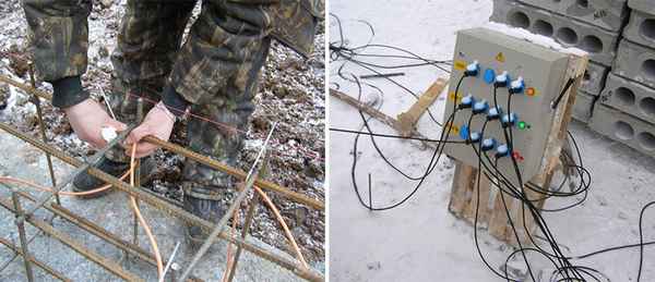 Прогрев бетона зимой своими руками: видео, технологии: проводами и электродами Инструкция +Фото и Видео