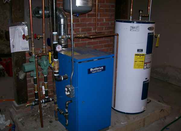 Газовый водогрейный котел для отопления частного дома